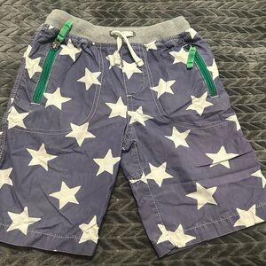 Mini Boden Blue Star Print Kids Shorts